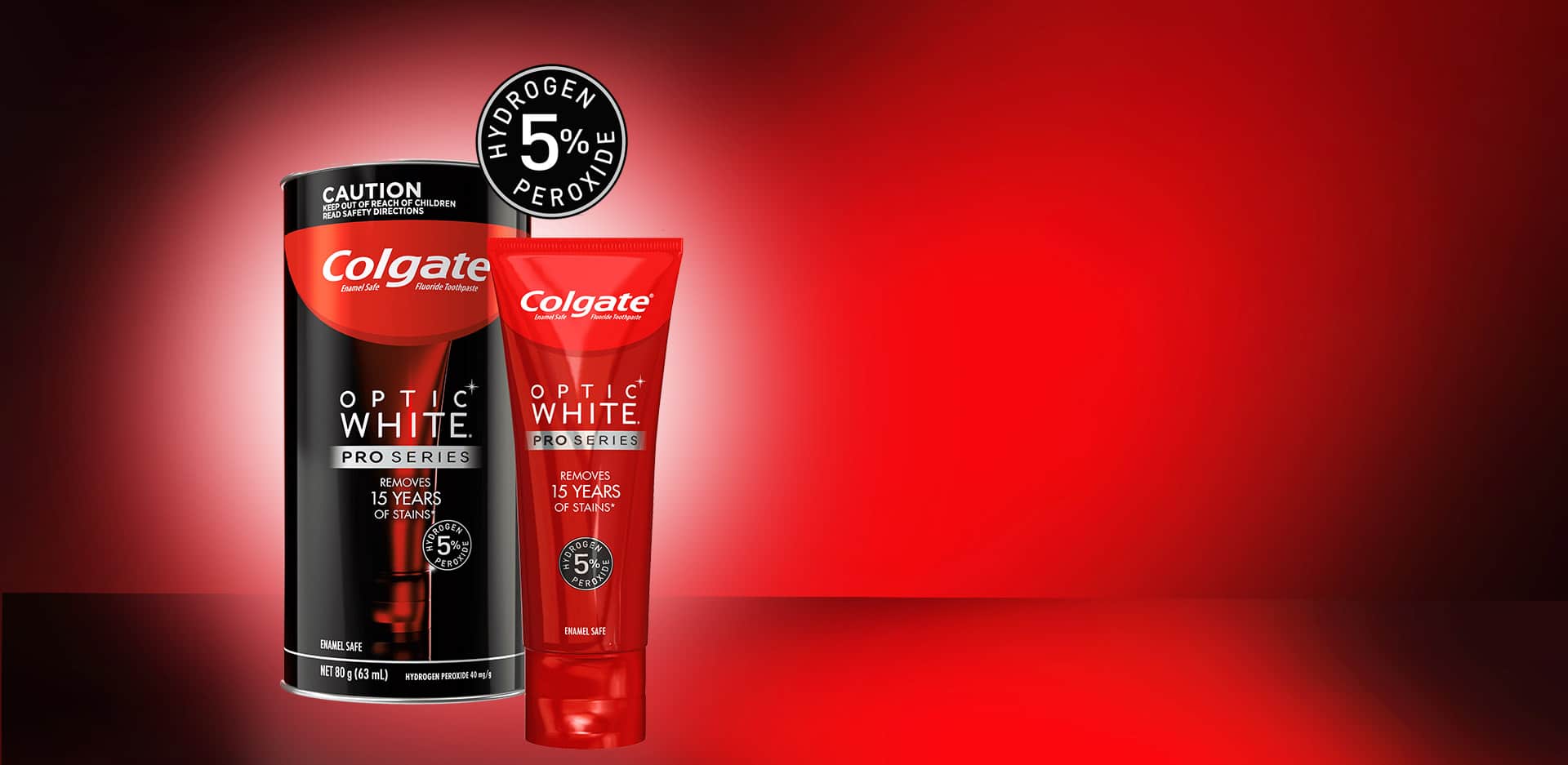 ⾼露潔光感白臻極亮白牙膏