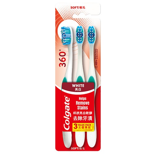 高露潔360°光感·白牙刷