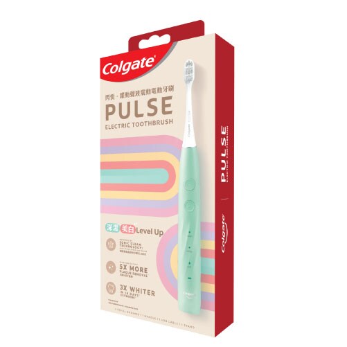 高露潔Pulse閃悅躍動聲波震動電動牙刷(綠)