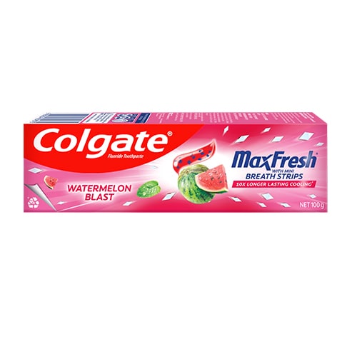 高露潔清爽西瓜味閃片牙膏 (橫)