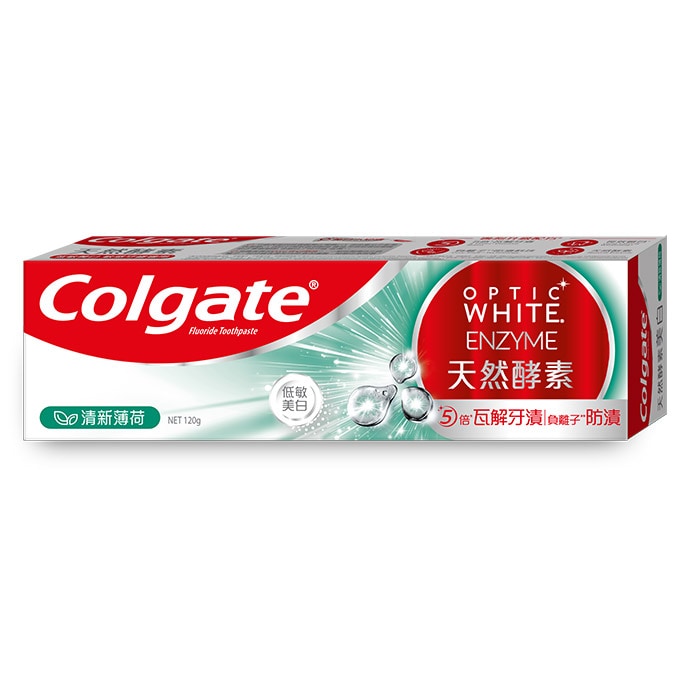 高露潔® 光感·白天然酵素牙膏薄荷味